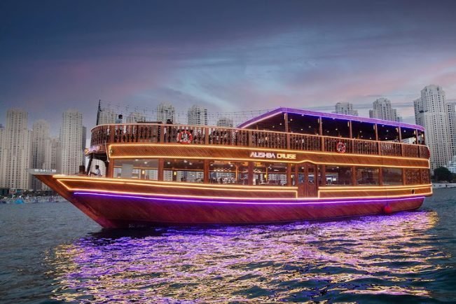 Mega Marina Dhow Cruise with Dinner and Entertainment & Live Cooking